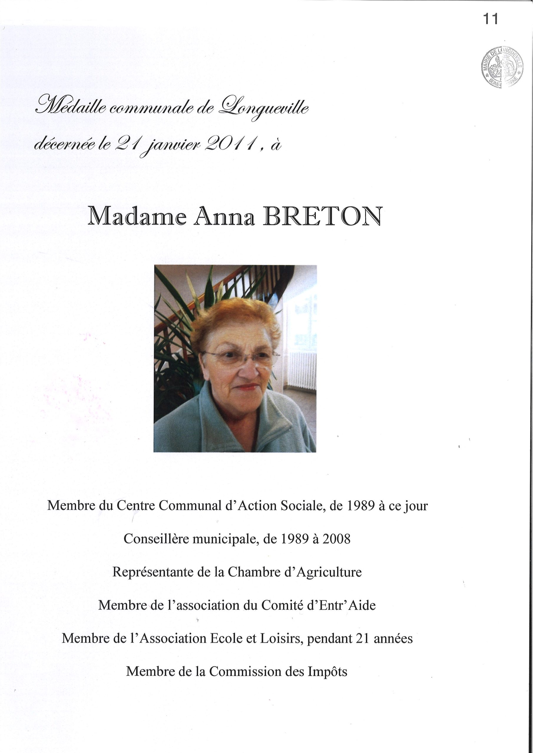 Breton Anna – 2011