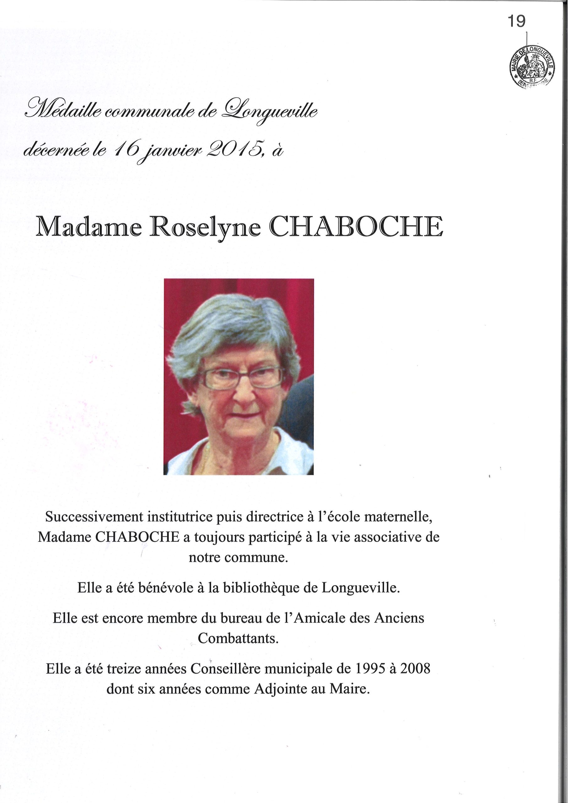 Chaboche Roselyne – 2015