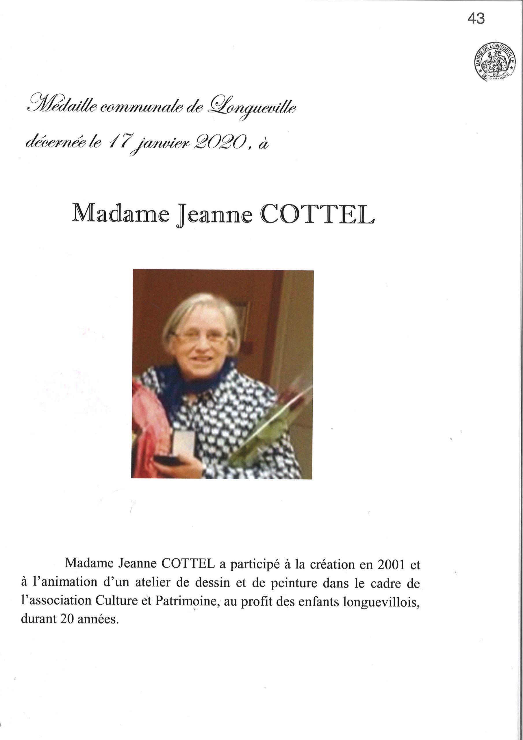 Cottel Jeanne – 2020