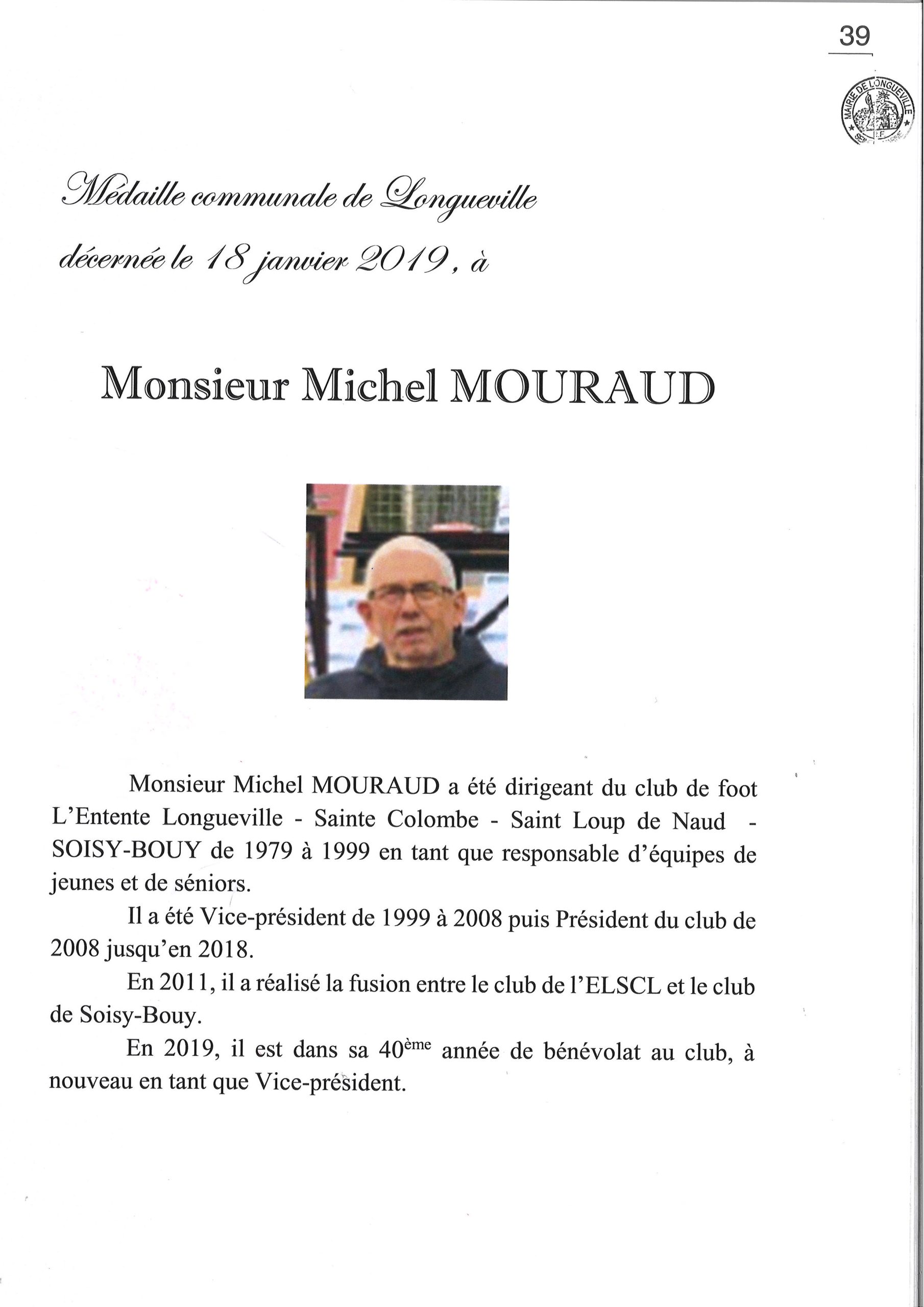Mouraud Michel – 2019